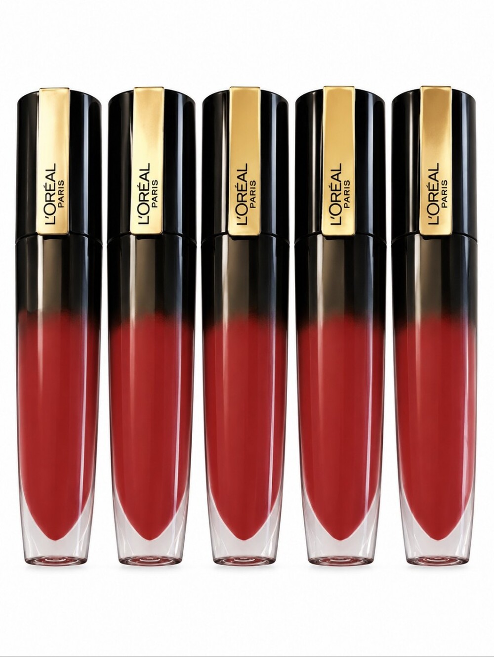 5 x L'Oreal Paris Brilliant Signature Shiny Lipstick, 312 Be Powerful
